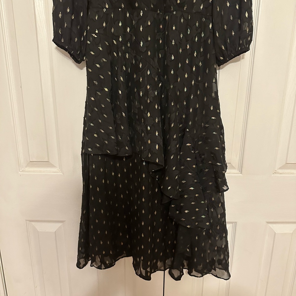 Gorgeous black and gold midi dress - Picture 5 of 8